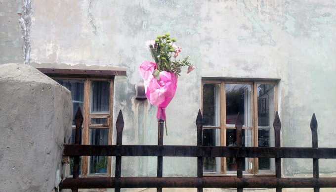 FLOWERS

Мне просто показалось, что это красиво. Фотография сделана рядом с конструктивистским зелёным домом в центре города — моим любимым зданием в Казани.