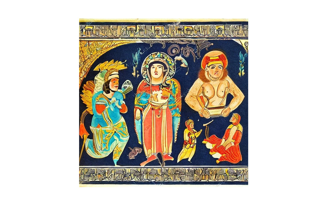 Картинки, сгенерированные на запрос tatar mythological characters