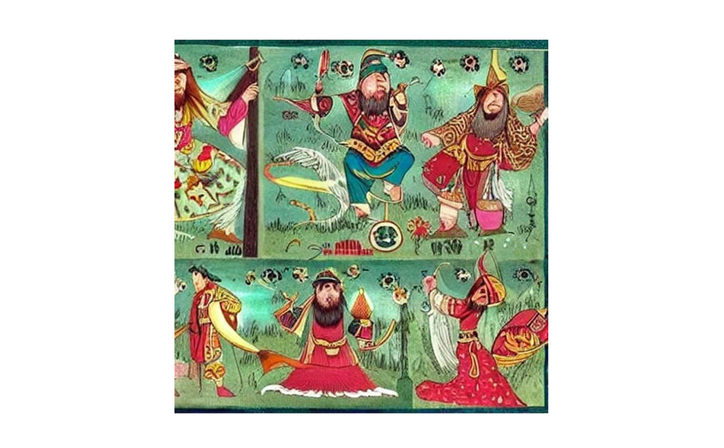 Картинки, сгенерированные на запрос tatar mythological characters