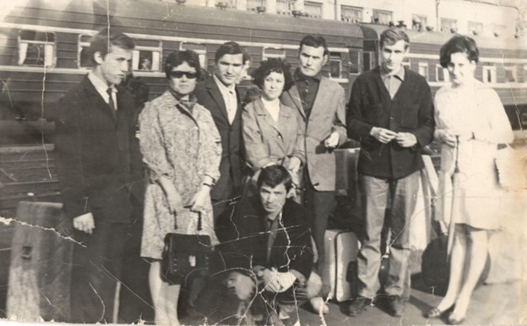 Проводы ансамбля Ильгама Шакирова «Идель» на гастроли, 1970 год